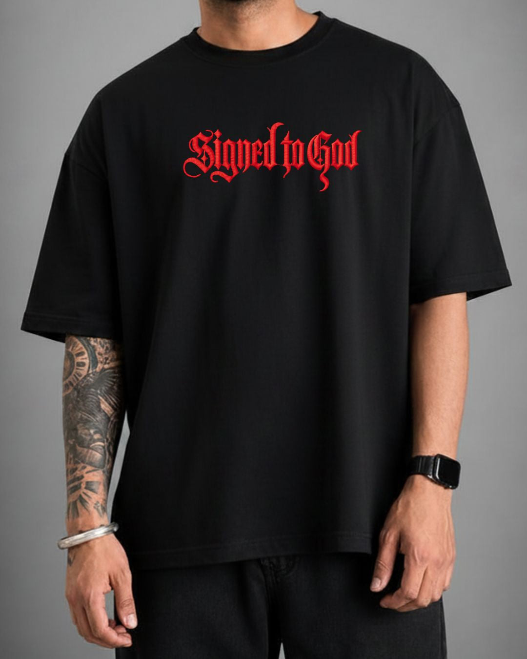 SIGNED TO GOD BLACK T-SHIRT