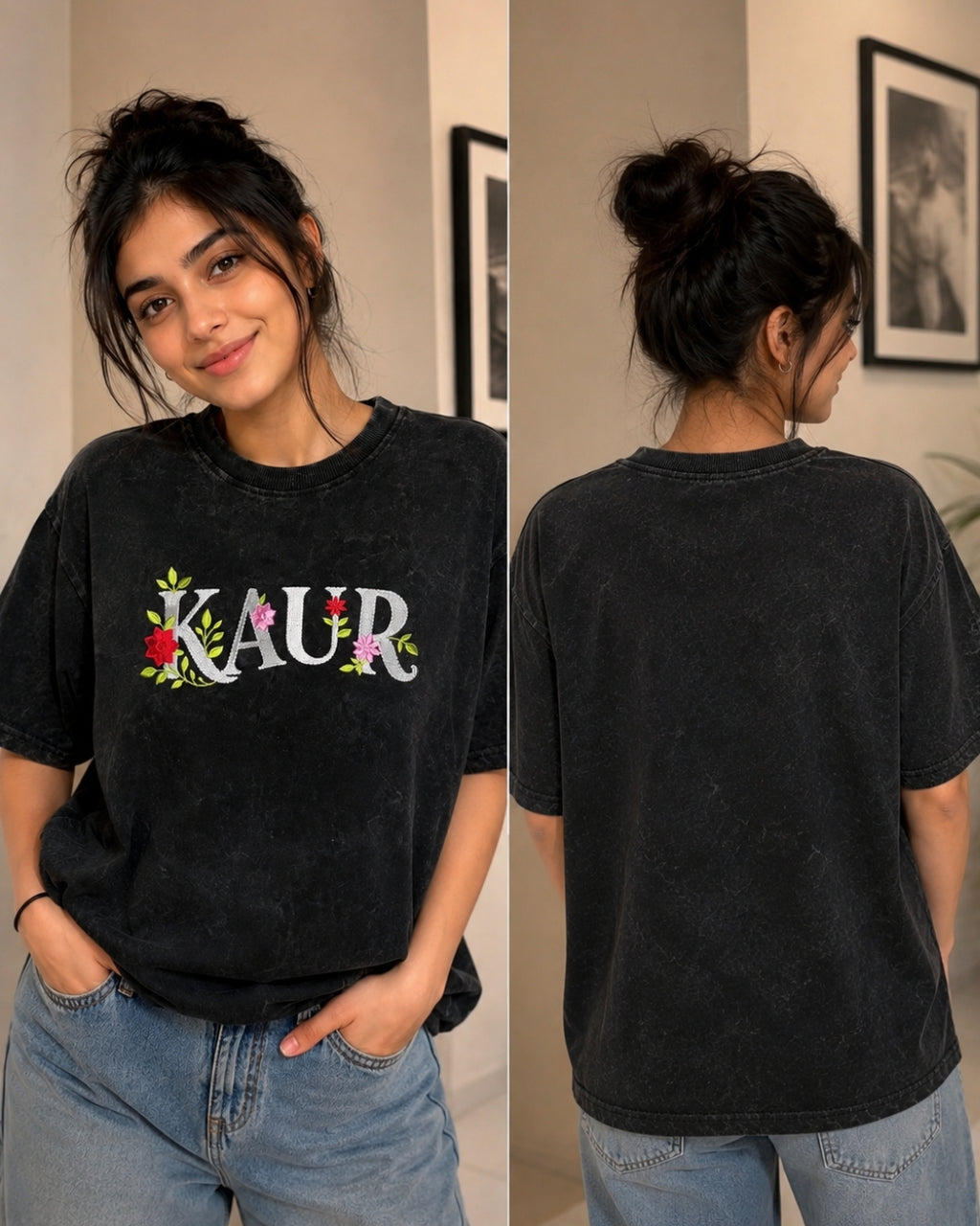 KAUR ACID WASH T-SHIRT