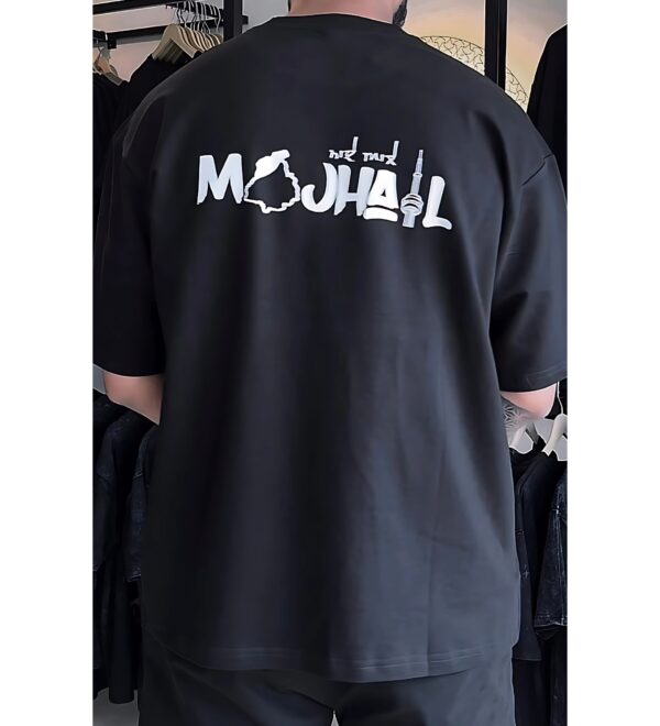 Majhail Oversize Black Tshirt by ELONZE