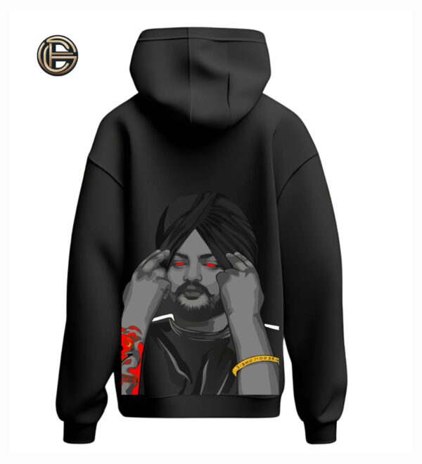 Never Fold, Never Back Down Hoodie – Sidhu Moosewala Aura Edition