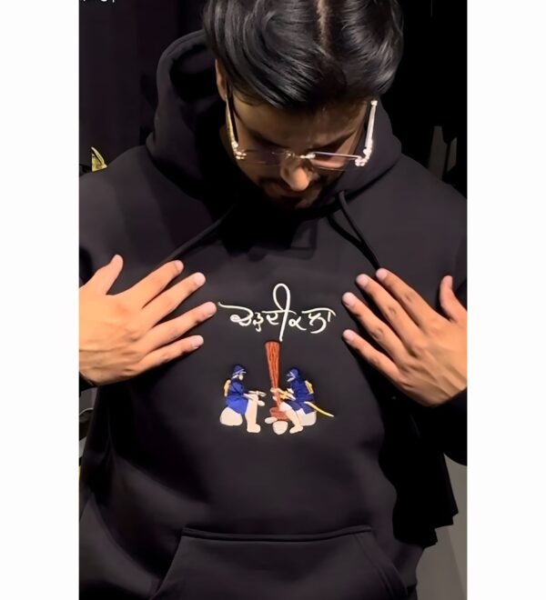 Chardikala Embroidery Hoodie – Spirit of Panjab by ELONZE