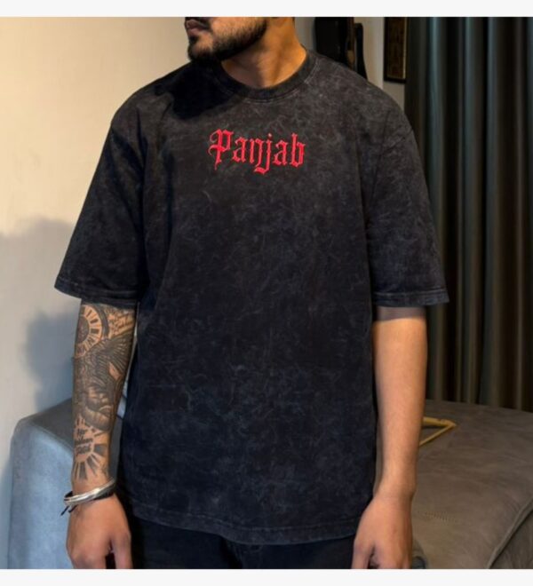 PANJAB Pride Acid Wash T-Shirt | Land of Five Rivers