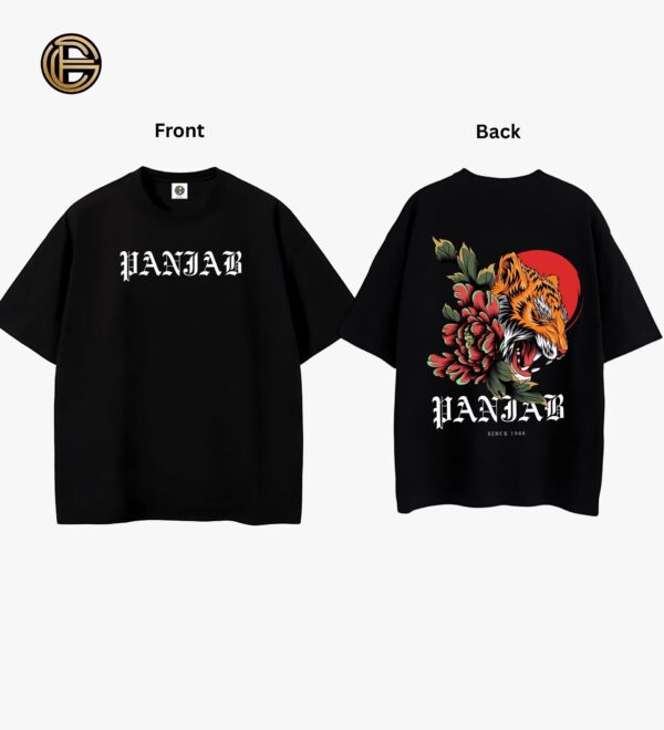 PANJAB Royal Tiger Oversized Tee – Power. Pride. Legacy. by ELONZE
