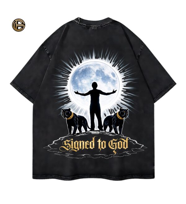 Signed To God Acid Wash T-Shirt – Tribute to Sidhu Moosewala | ELONZE
